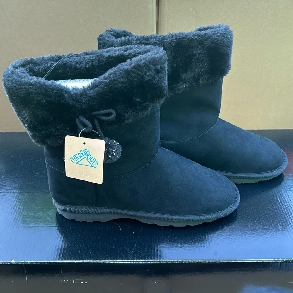 Thereabouts Little & Big Girls Aubree Flat Heel Winter Boots